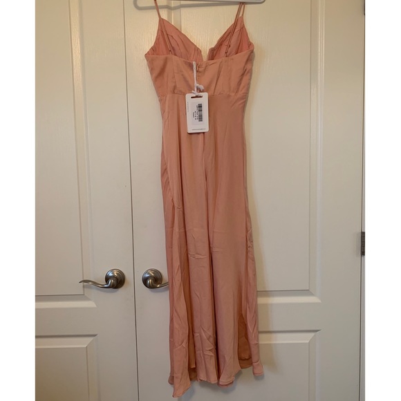 Hello Molly Private Kiss Midi Dress Peach XS - Picture 6 of 6